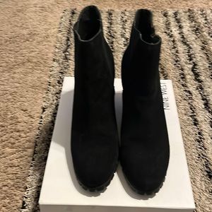 Steve Madden suede wedge booties